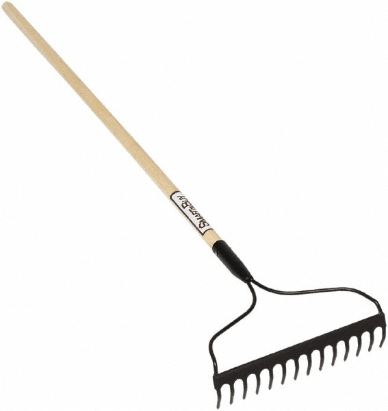 SEYMOUR-MIDWEST Stone Rake with 62" Straight Wood Handle - 63126