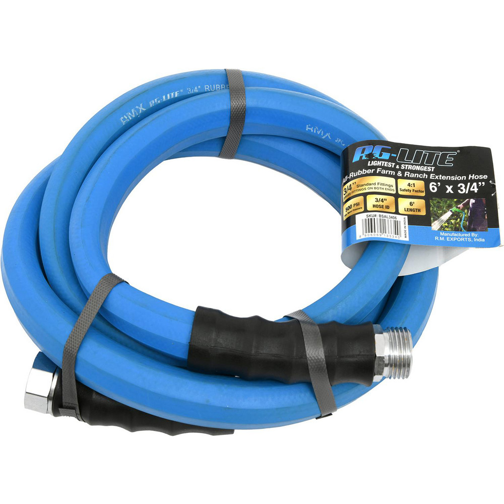 AG-Lite Garden Hose: Garden, 3/4, Rubber, 6 - AL3406
