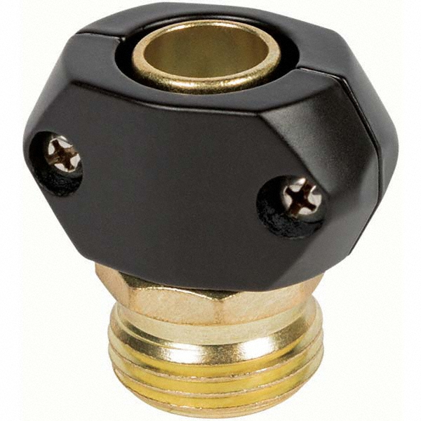 Nelson Garden Hose Fitting: Male, 5/8", Brass - 854504-1001