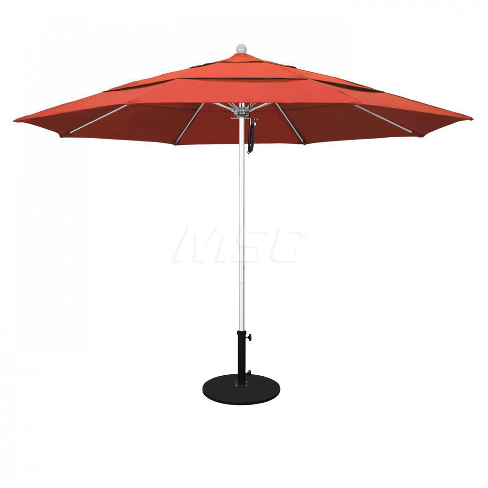 California Umbrella Patio Umbrella: 90" Dia, 7.5' High, Solution Dyed Polyester, Sunset, Aluminum & Fiberglass Frame - 194061357736