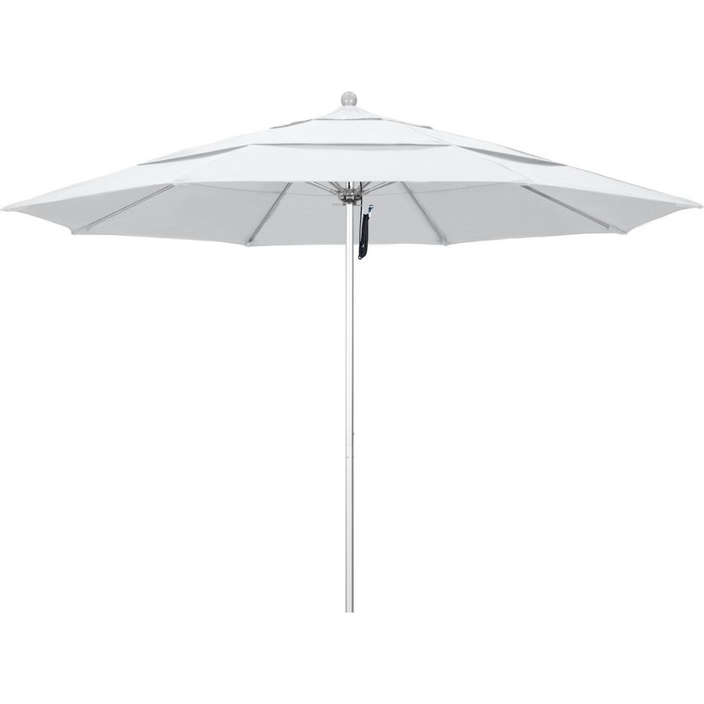California Umbrella Patio Umbrella: 132" Dia, 8.917' High, Pacifica, Natural, Aluminum Frame - 194061619025