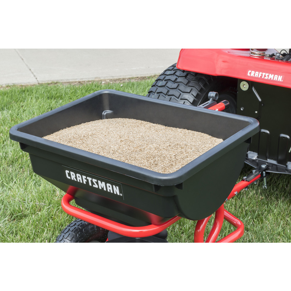 Craftsman Landscape Spreaders: Tow-Behind, None, Pneumatic - CMXGZBF7124322