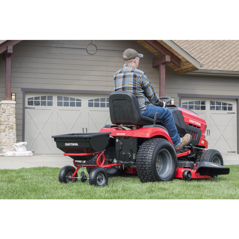 Craftsman Landscape Spreaders: Tow-Behind, None, Pneumatic - CMXGZBF7124322