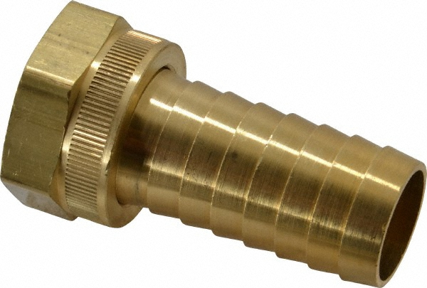 Dixon Valve & Coupling Garden Hose Fitting: 1" Hose, Long Shank Male/Female Set, 1" NH, Brass - MSC5951616K
