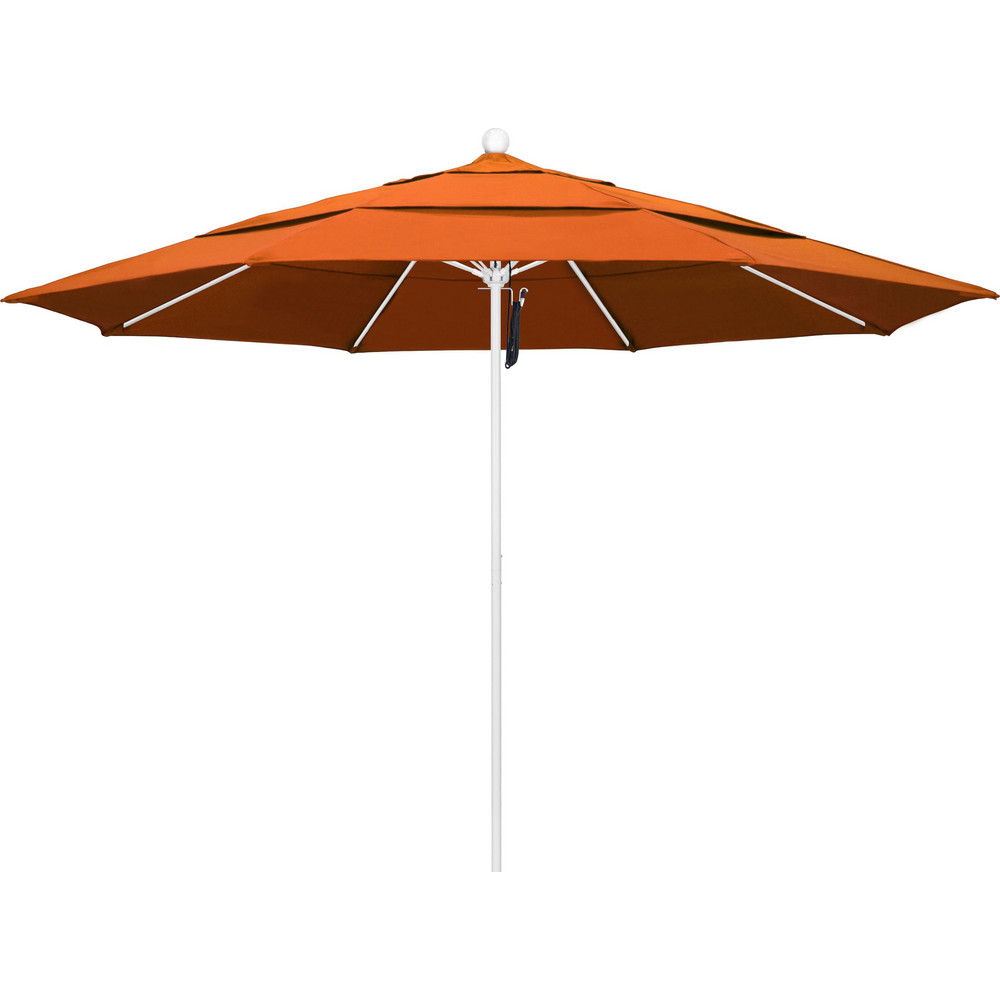 California Umbrella Patio Umbrella: 132" Dia, 8.917' High, Pacifica, Tuscan, Aluminum Frame - 194061619469