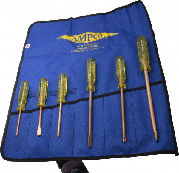 Ampco Scooping Shovel: Aluminum Bronze, Square, 9" Blade Width - S-84FG