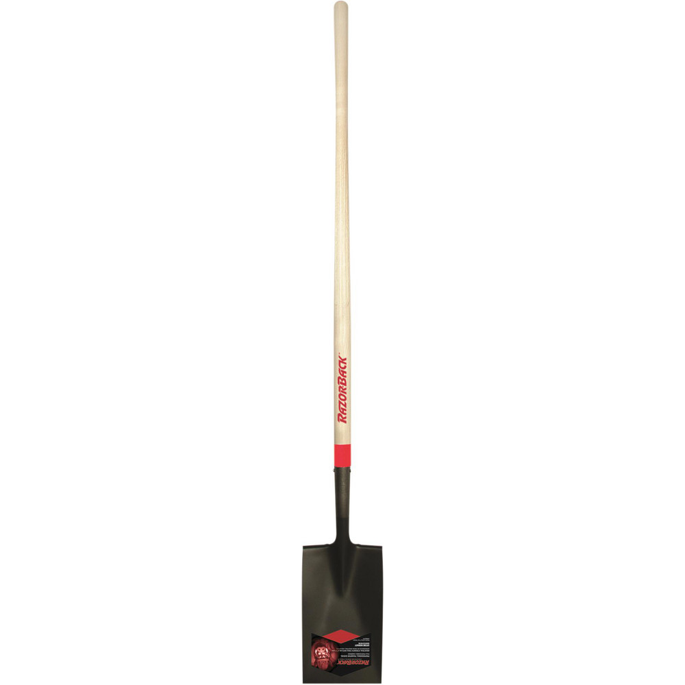 Razor-Back Shovels, Spades, Diggers & Hoes: Border Spade, Straight, Wood - 46200