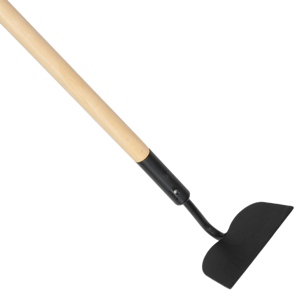PRO-SOURCE Garden Hoe: 4-1/8" High, 6-1/4" Wide, Square, Steel - PS-GT008-4L