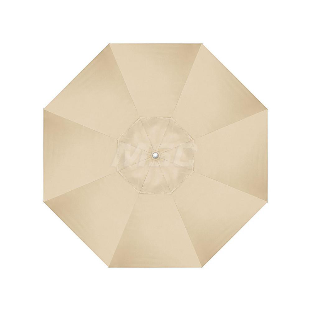 California Umbrella Patio Umbrella: 90" Dia, 7.5' High, Solution Dyed Acrylic, Antique Beige, Aluminum & Fiberglass Frame - 194061358832