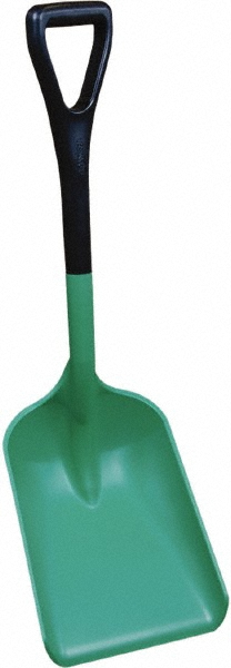Vikan Safety Shovel w/ Short Handle, 10.4" Blade, Green - 6898SS