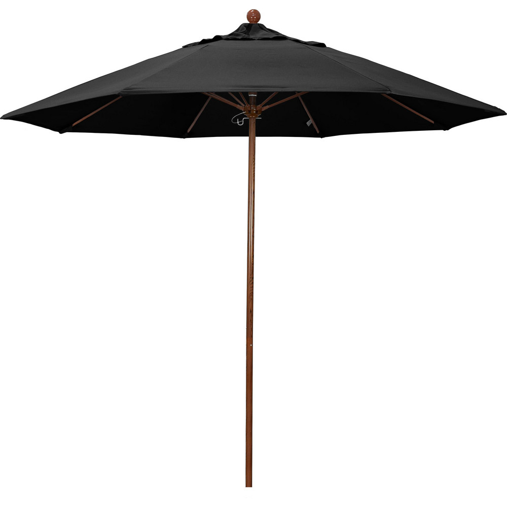 California Umbrella Patio Umbrella: 108" Dia, 8.583' High, Olefin, Terracotta, Aluminum Frame - 194061627334