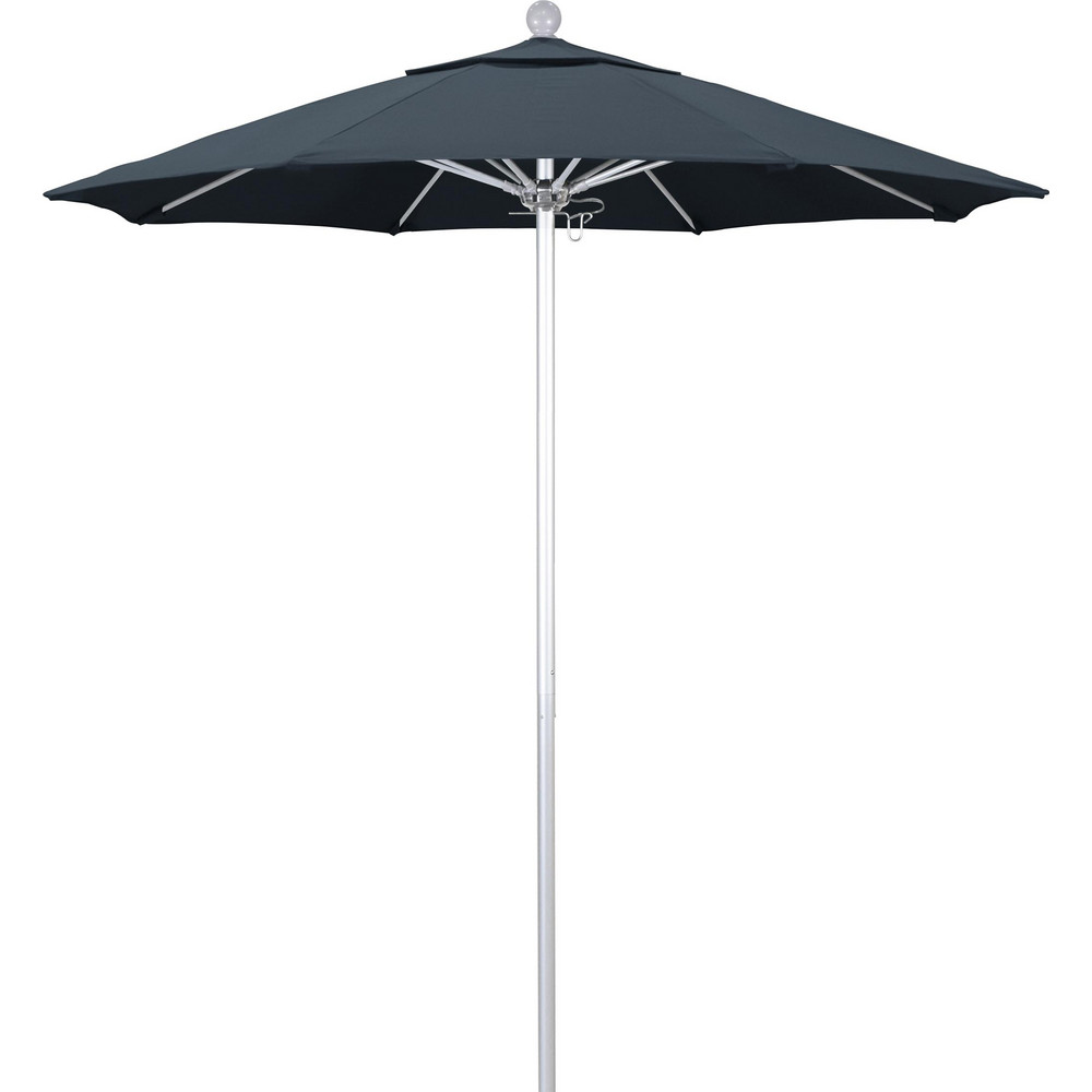 California Umbrella Patio Umbrella: 90" Dia, 8' High, Pacifica, Sapphire Blue, Aluminum Frame - 194061620724
