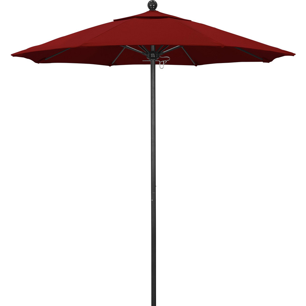 California Umbrella Patio Umbrella: 90" Dia, 8' High, Pacifica, Sapphire Blue, Aluminum Frame - 194061620724
