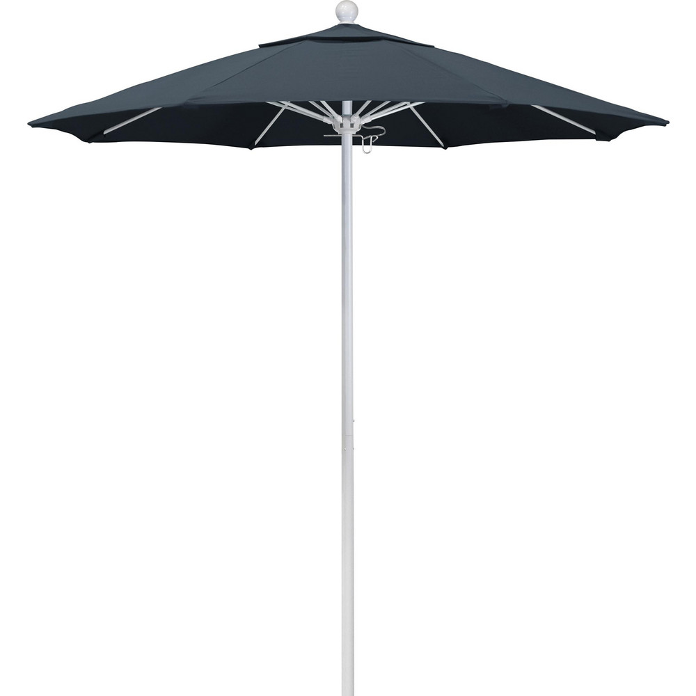 California Umbrella Patio Umbrella: 90" Dia, 8' High, Pacifica, Sapphire Blue, Aluminum Frame - 194061620724