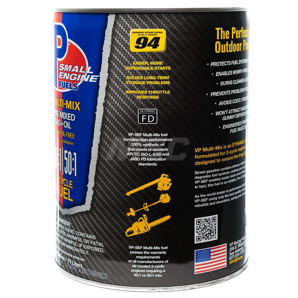 VP Racing Fuels Outdoor Power Equipment Fuel: Multi-Mix 40:1/50:2, 2 Cycle, No, 94 - 6812