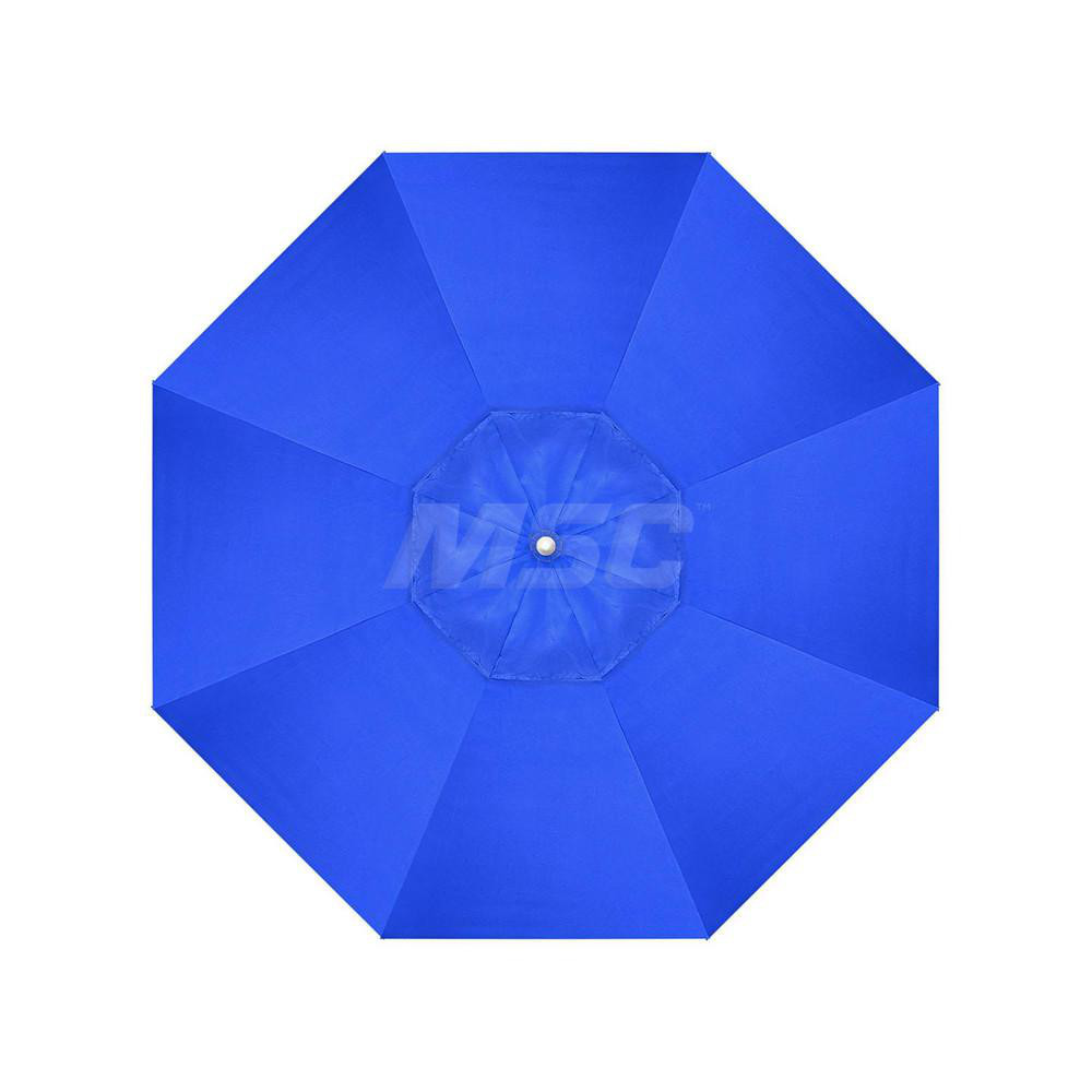 California Umbrella Patio Umbrella: 90" Dia, 7.5' High, Solution Dyed Acrylic, Pacific Blue, Aluminum & Fiberglass Frame - 194061358788