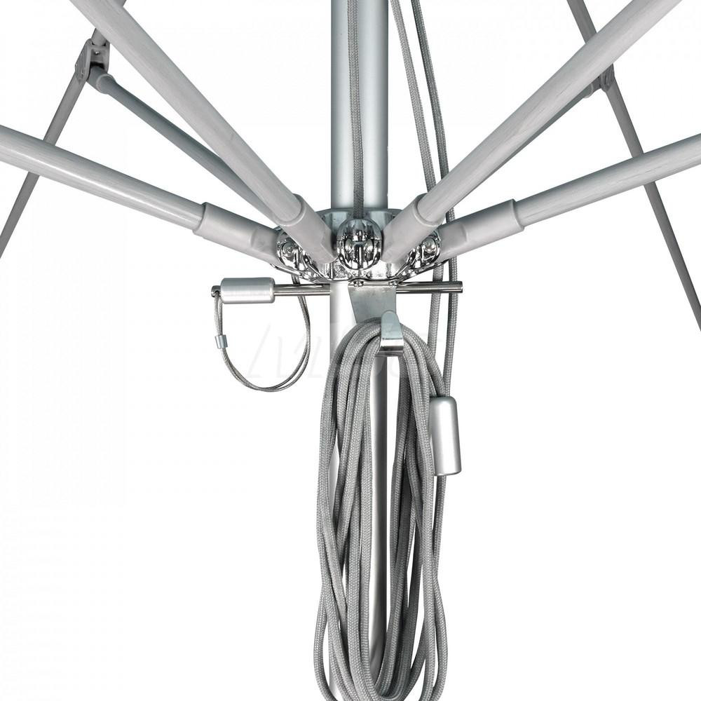California Umbrella Patio Umbrella: 90" Dia, 7.5' High, Solution Dyed Acrylic, Pacific Blue, Aluminum & Fiberglass Frame - 194061358788