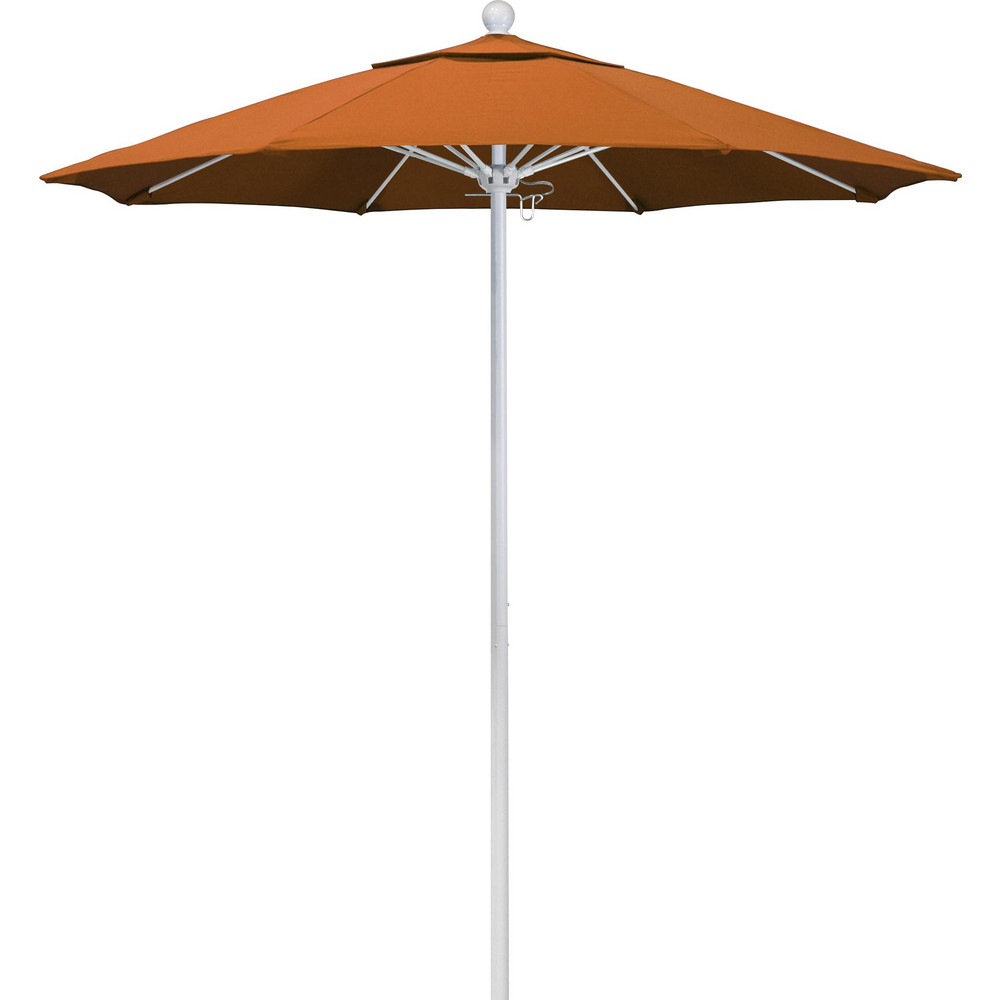 California Umbrella Patio Umbrella: 90" Dia, 8' High, Pacifica, Tuscan, Aluminum Frame - 194061620632