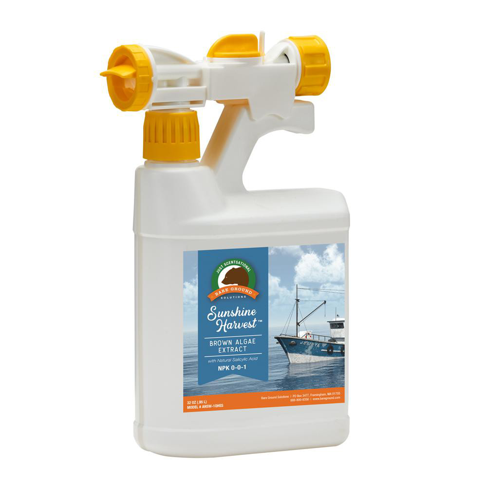Bare Ground Solutions Garden & Pump Sprayer Accessories: Description: Sunshine Harvest Brown Algae Soil Enhancer with Salicylic Acid 32oz mixing hose end sprayer included.; Form: Liquid - ANSW-1QHES