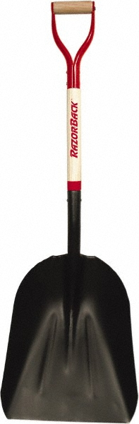 Razor-Back Scooping Shovel: Steel, Square - 79805