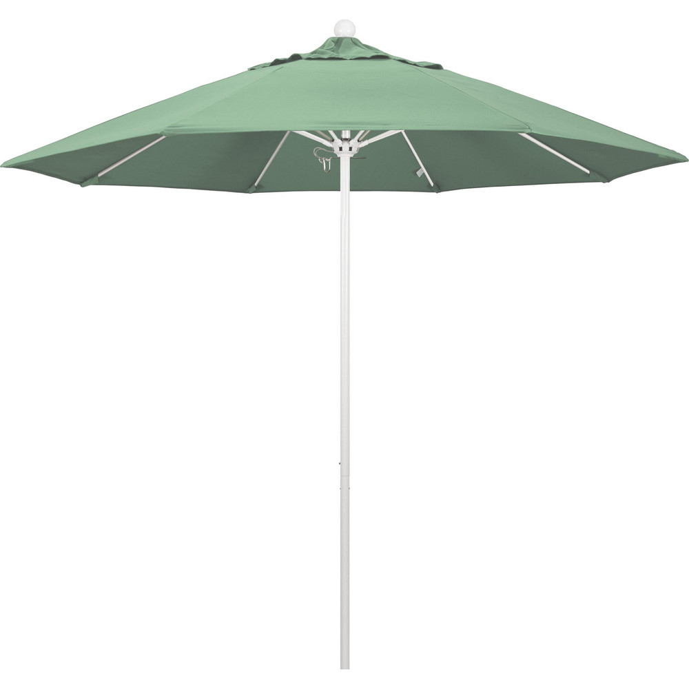 California Umbrella Patio Umbrella: 90" Dia, 8' High, Pacifica, Spa, Aluminum Frame - 194061620229
