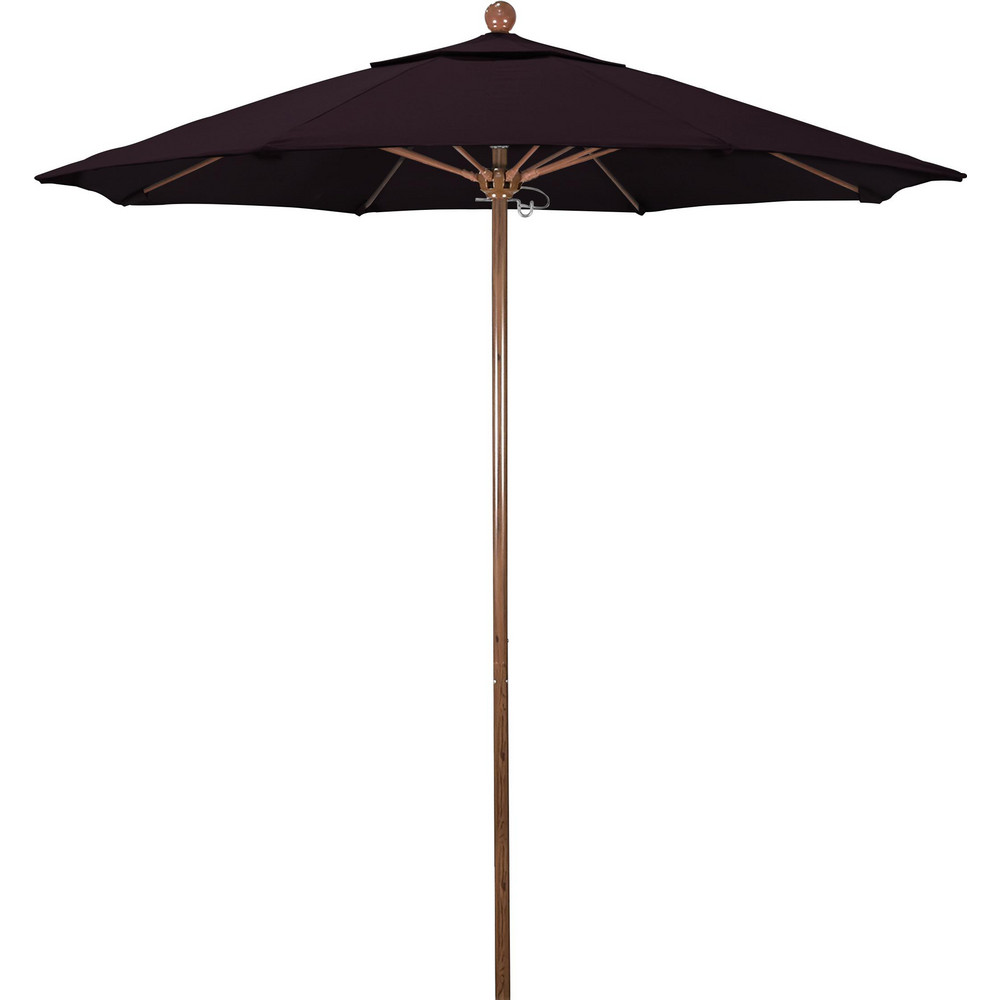 California Umbrella Patio Umbrella: 90" Dia, 8' High, Pacifica, Purple, Aluminum Frame - 194061620564