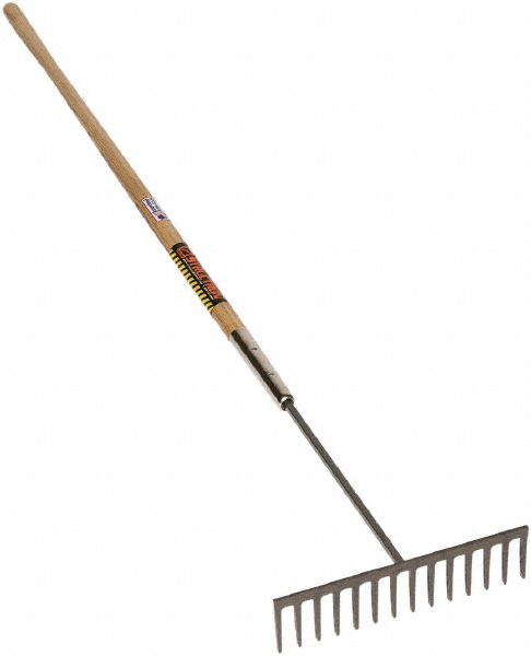 Bon Tool Garden Rakes: Flat Rake, Removable, 1, Aluminum - 82-763
