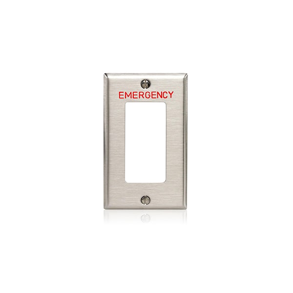 Leviton 302 Stainless Steel, Brushed Finish, Brushed Stainless Steel - 84401-E40