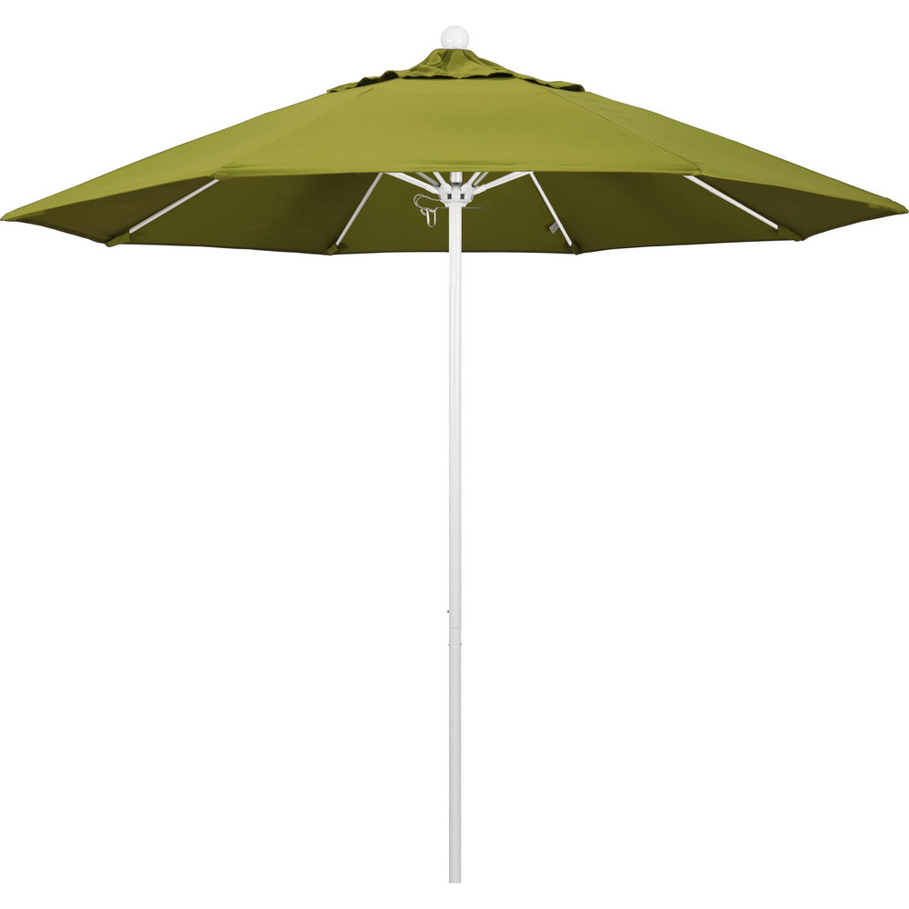 California Umbrella Patio Umbrella: 108" Dia, 8.583' High, Pacifica, Ginkgo, Aluminum Frame - 194061627426