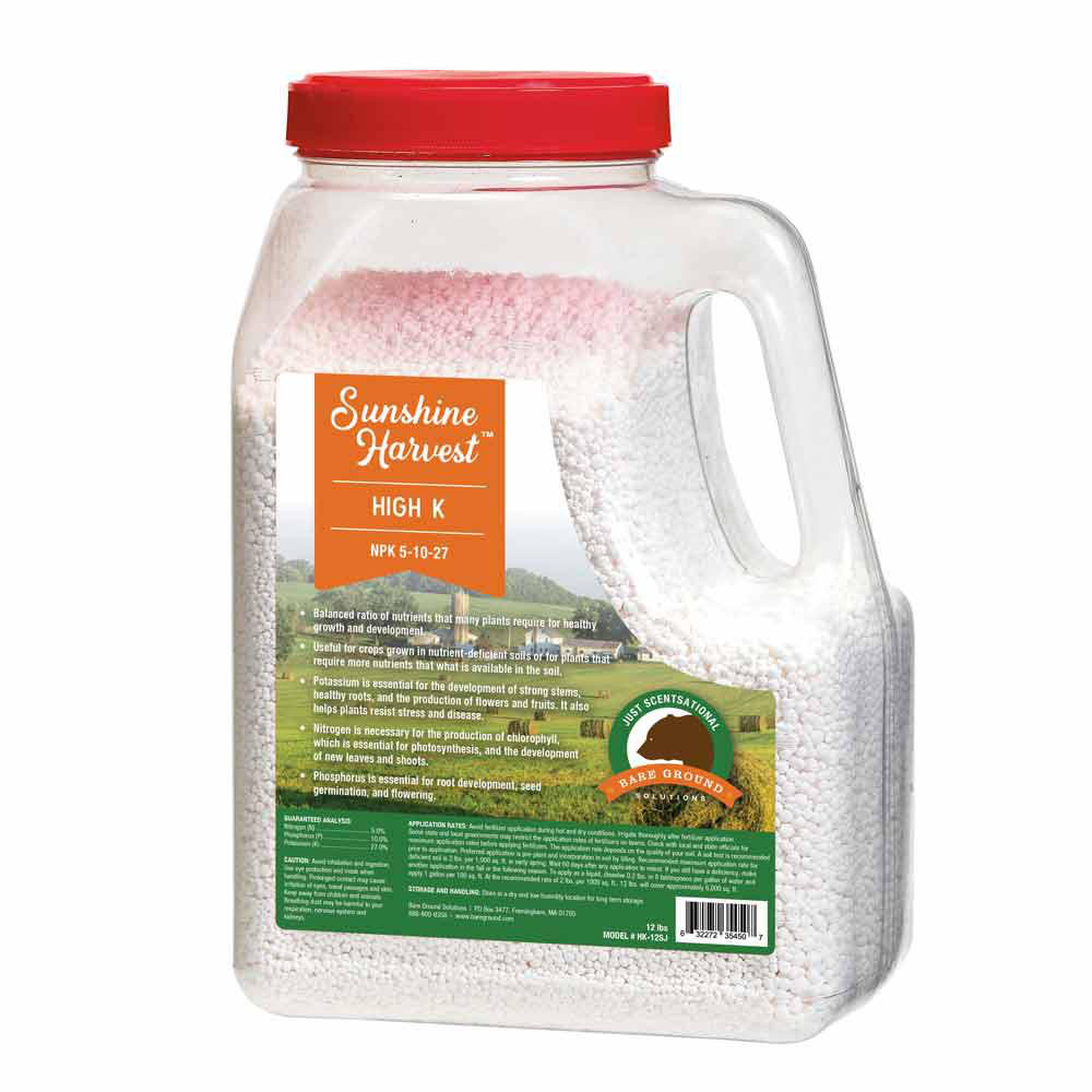 Bare Ground Solutions Garden & Pump Sprayer Accessories: Description: Sunshine Harvest NPK 10-6-4 fertilizer 12lb shaker jug; Form: Granules; Container Size (Lb.): 12 - GPTF-12SJ
