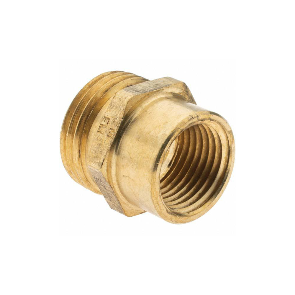 Value Collection Garden Hose Adapter: Male Hose to Female Pipe, 3/4 x 1/2", Brass - 12331