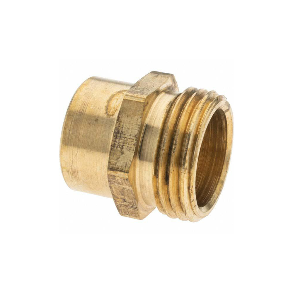 Value Collection Garden Hose Adapter: Male Hose to Female Pipe, 3/4 x 1/2", Brass - 12331