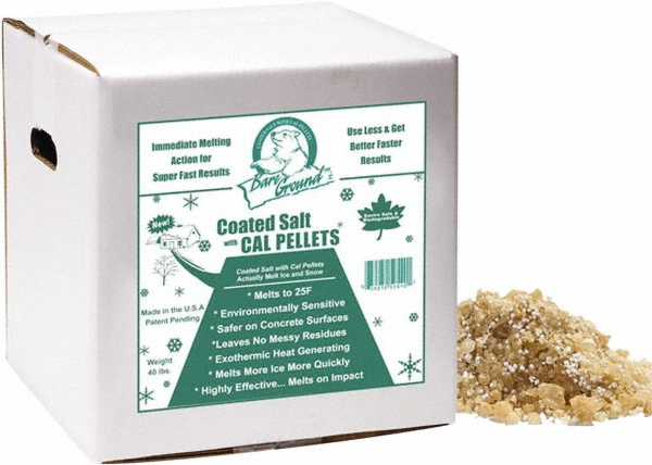Bare Ground Solutions Ice & Snow Melter & De-Icer: Calcium Chloride, Magnesium Chloride & Sodium Chloride, Granular, 40 lb Box - BGCSBX-40