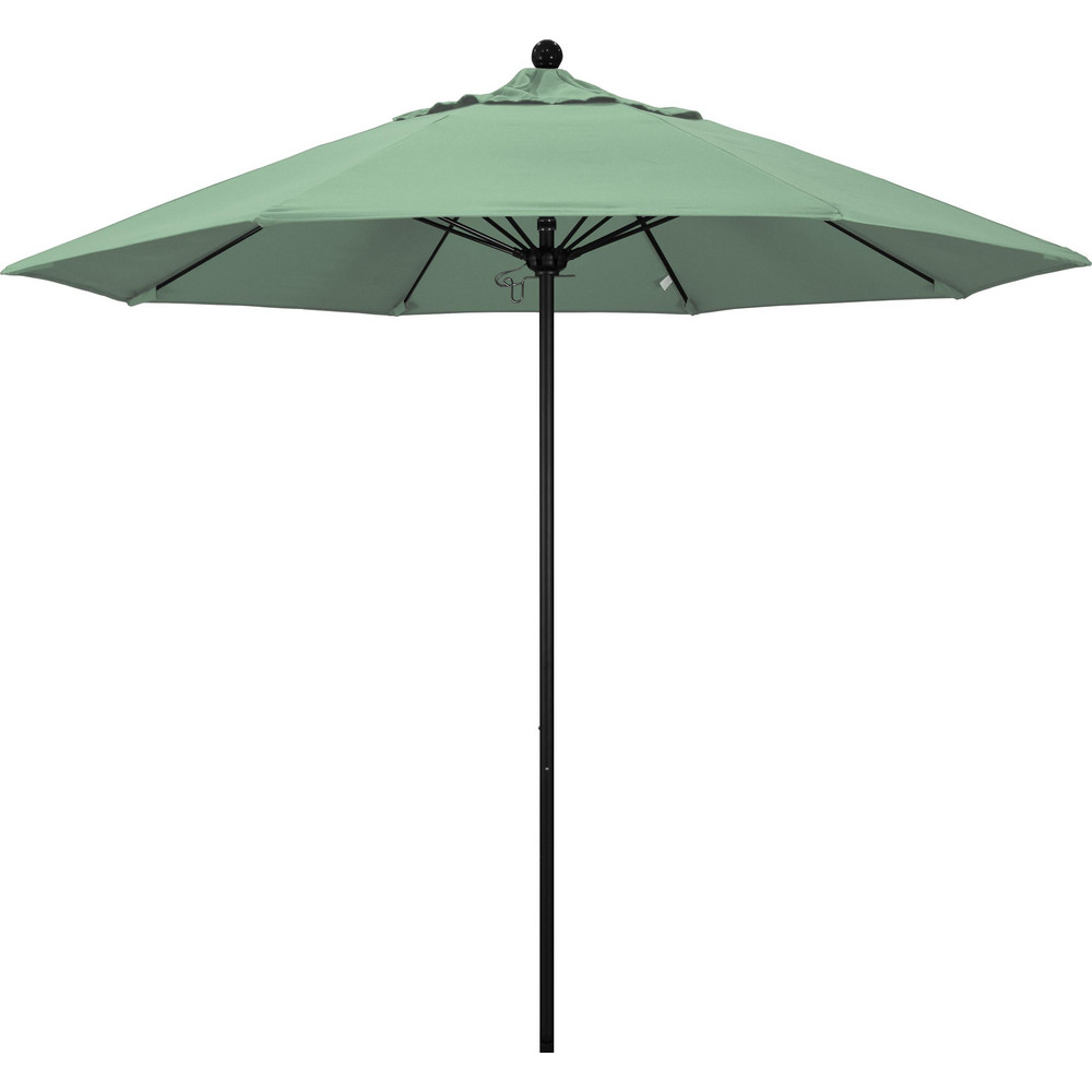California Umbrella Patio Umbrella: 90" Dia, 8' High, Pacifica, Spa, Aluminum Frame - 194061626467