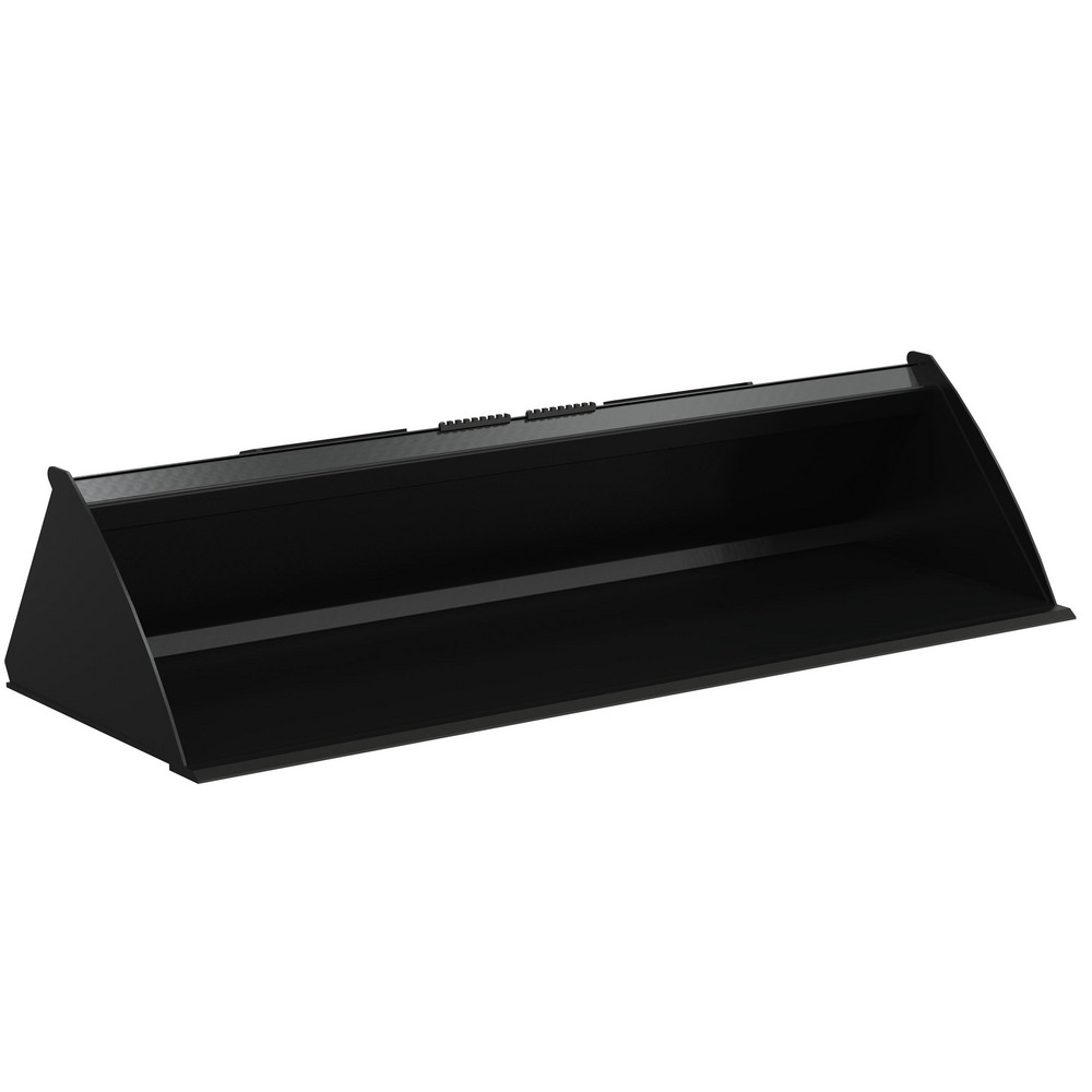 Vestil Heavy Duty Low Profile Skid Steer Bucket Attachment - EA-SKSB-72-LPX