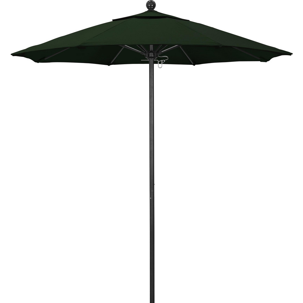 California Umbrella Patio Umbrella: 90" Dia, 8' High, Pacifica, Red, Aluminum Frame - 194061626429