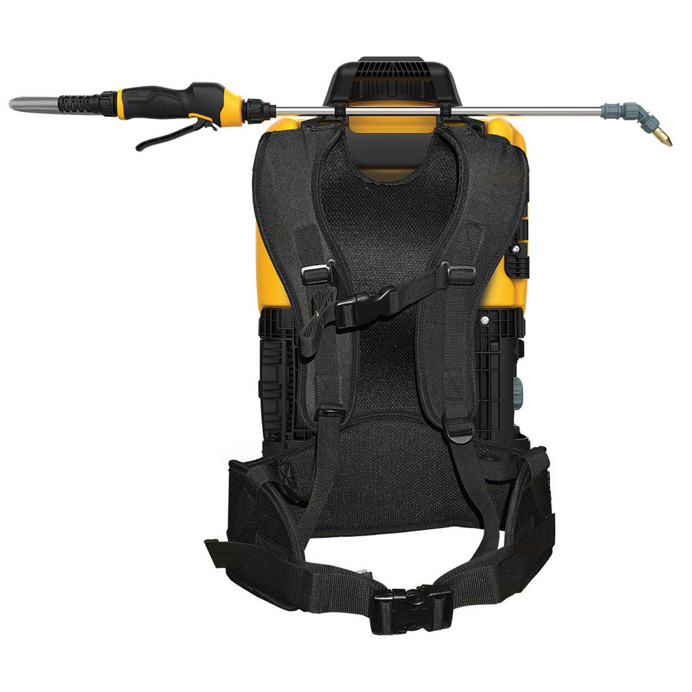 DeWALT Garden Sprayers: Sprayer Type: Backpack Sprayer; Tank Material: Polyethylene; Volume Capacity: 4 gal; Spray Pattern: Cone, Foam, Stream - 190681