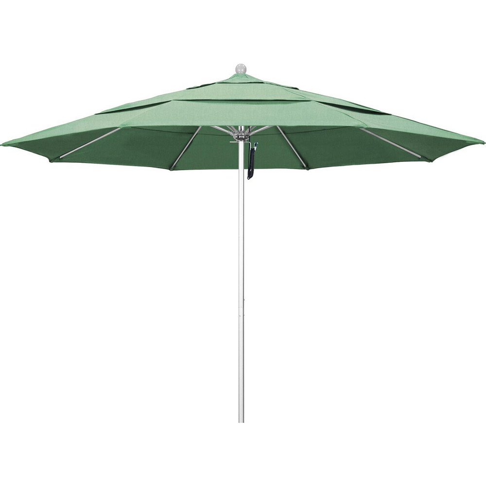 California Umbrella Patio Umbrella: 132" Dia, 8.917' High, Pacifica, Spa, Aluminum Frame - 194061619254