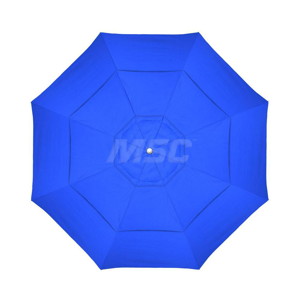 California Umbrella Patio Umbrella: 132" Dia, 11' High, Solution Dyed Acrylic, Pacific Blue, Aluminum & Fiberglass Frame - 194061358580