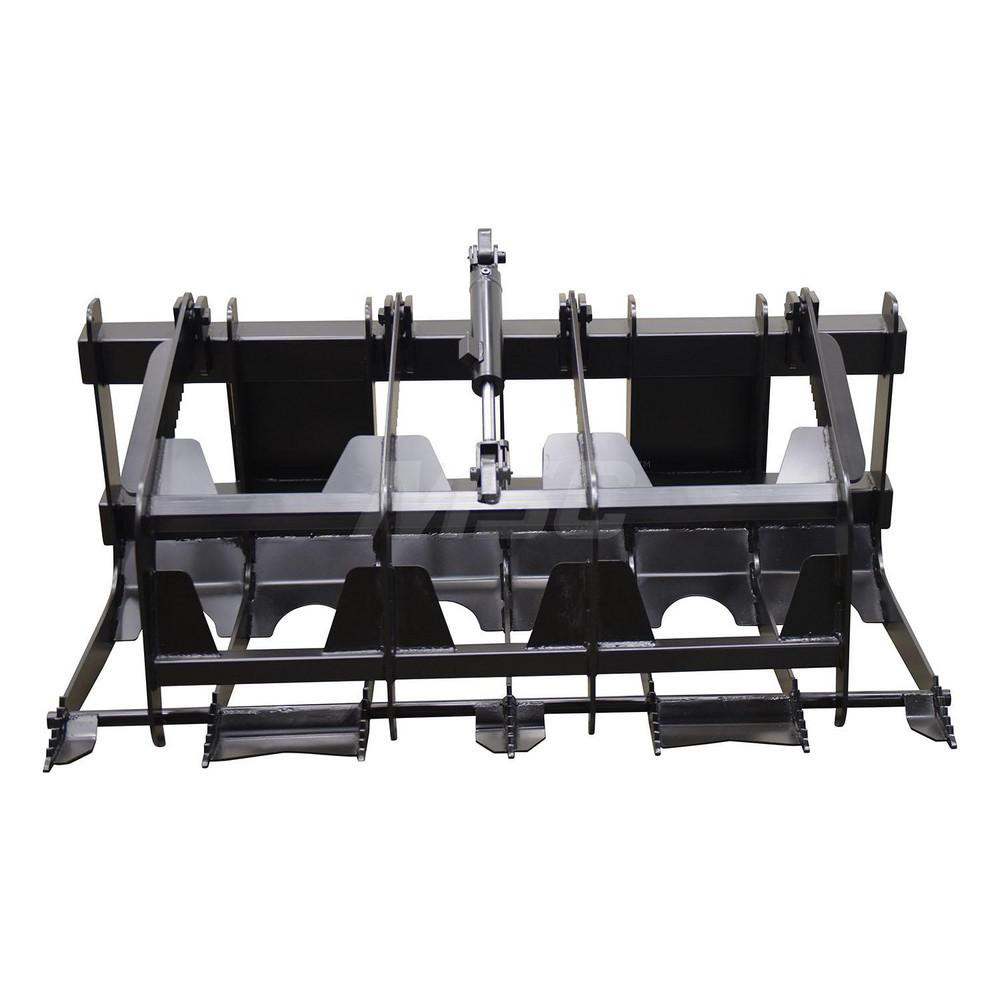 Vestil Steel Skid Steer Grab Bucket Attachment - EA-SKGB-66