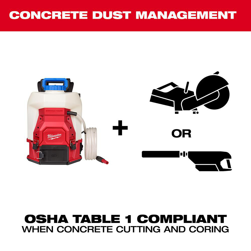 Milwaukee Tool Garden Sprayers: Sprayer Type: Backpack Sprayer; Tank Material: Plastic; Volume Capacity: 4 gal; Spray Pattern: Adjustable - 3019-21WS