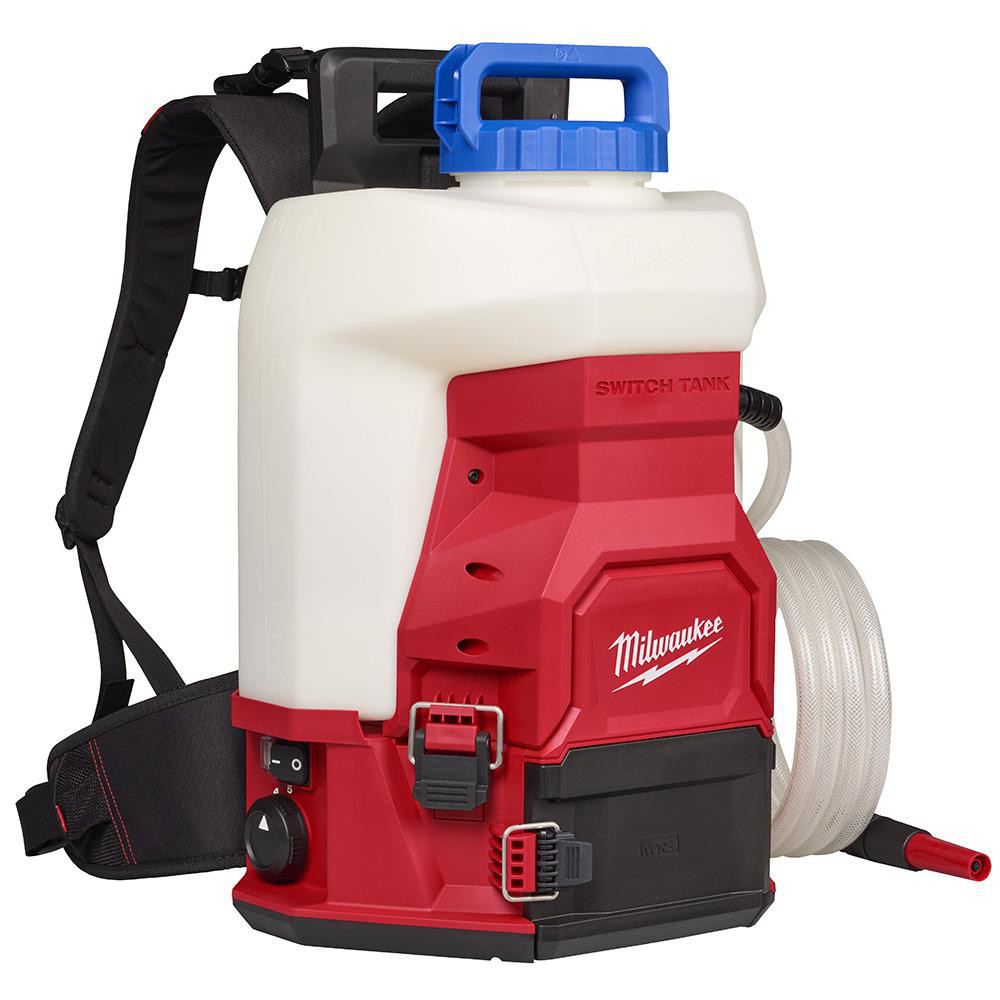 Milwaukee Tool Garden Sprayers: Sprayer Type: Backpack Sprayer; Tank Material: Plastic; Volume Capacity: 4 gal; Spray Pattern: Adjustable - 3019-21WS