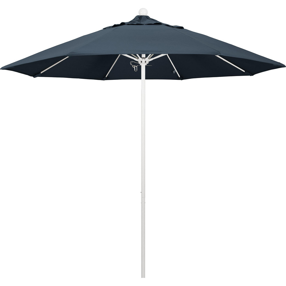 California Umbrella Patio Umbrella: 108" Dia, 8.583' High, Pacifica, Sapphire Blue, Aluminum Frame - 194061626764