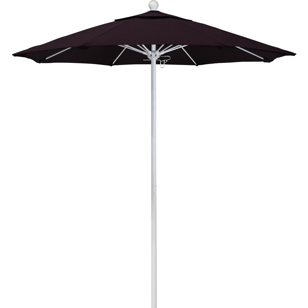 California Umbrella Patio Umbrella: 90" Dia, 8' High, Pacifica, Purple, Aluminum Frame - 194061620762