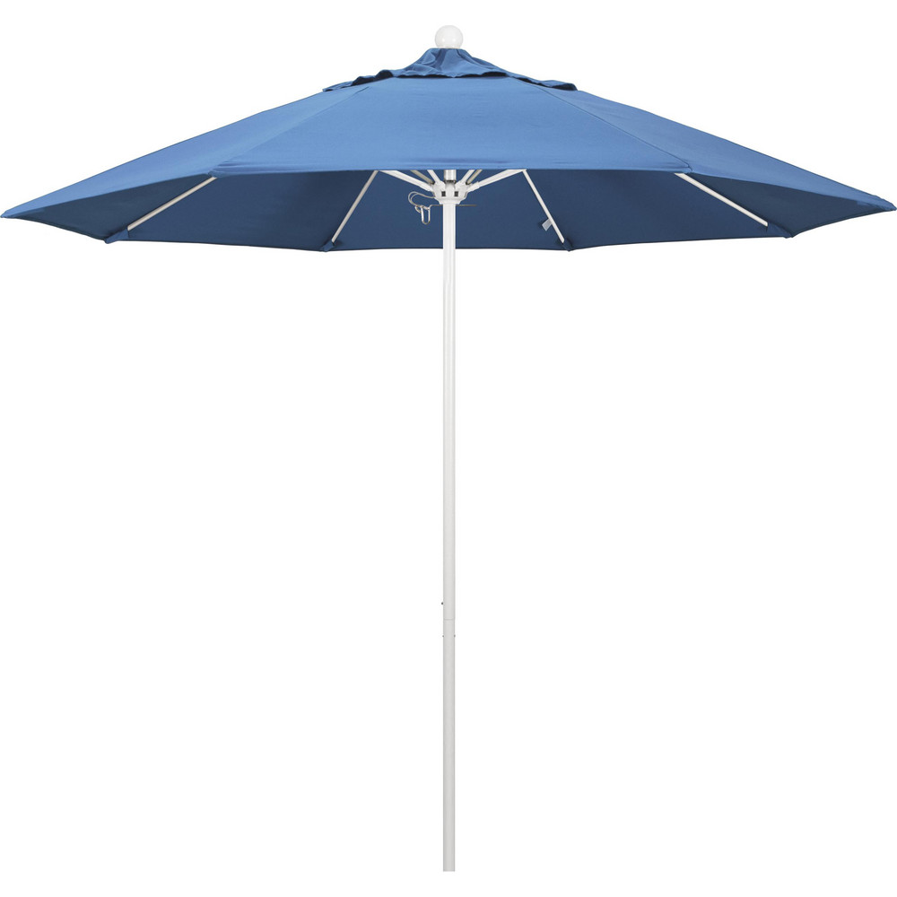 California Umbrella Patio Umbrella: 90" Dia, 8' High, Pacifica, Capri, Aluminum Frame - 194061621035