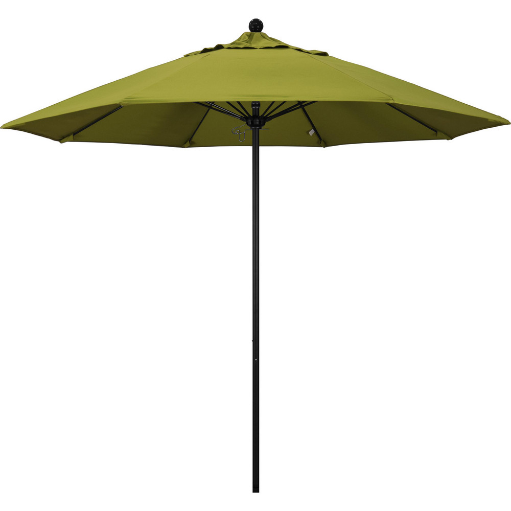 California Umbrella Patio Umbrella: 90" Dia, 8' High, Pacifica, Ginkgo, Aluminum Frame - 194061620410