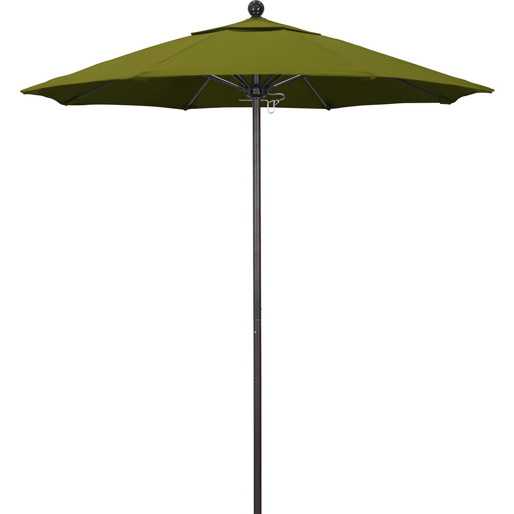 California Umbrella Patio Umbrella: 90" Dia, 8' High, Pacifica, Ginkgo, Aluminum Frame - 194061620410