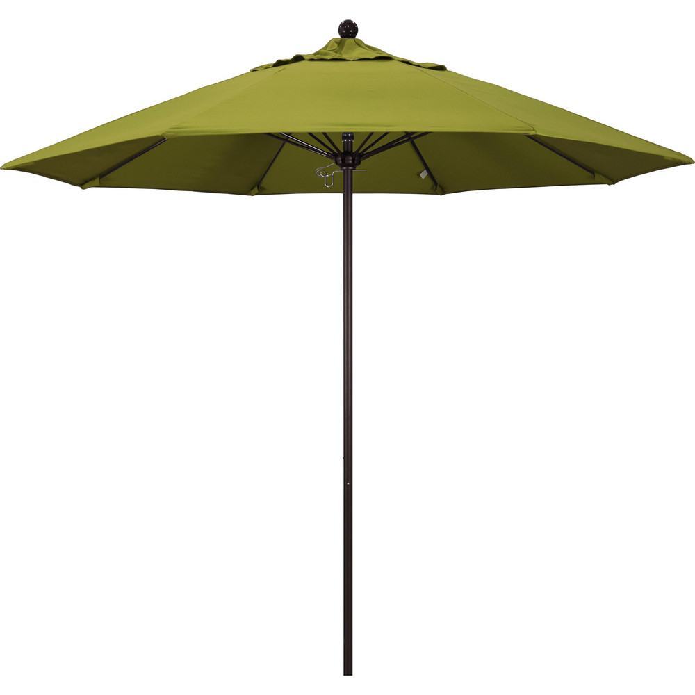 California Umbrella Patio Umbrella: 90" Dia, 8' High, Pacifica, Ginkgo, Aluminum Frame - 194061620410