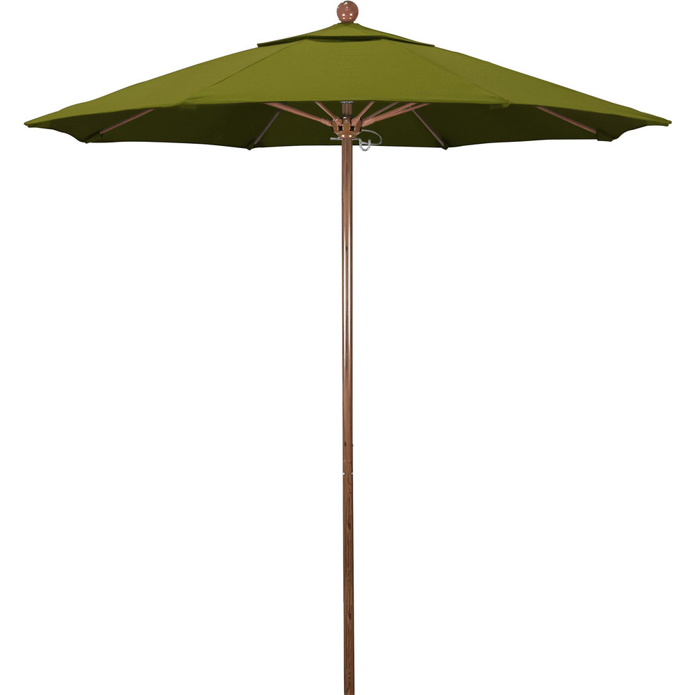California Umbrella Patio Umbrella: 90" Dia, 8' High, Pacifica, Ginkgo, Aluminum Frame - 194061620618