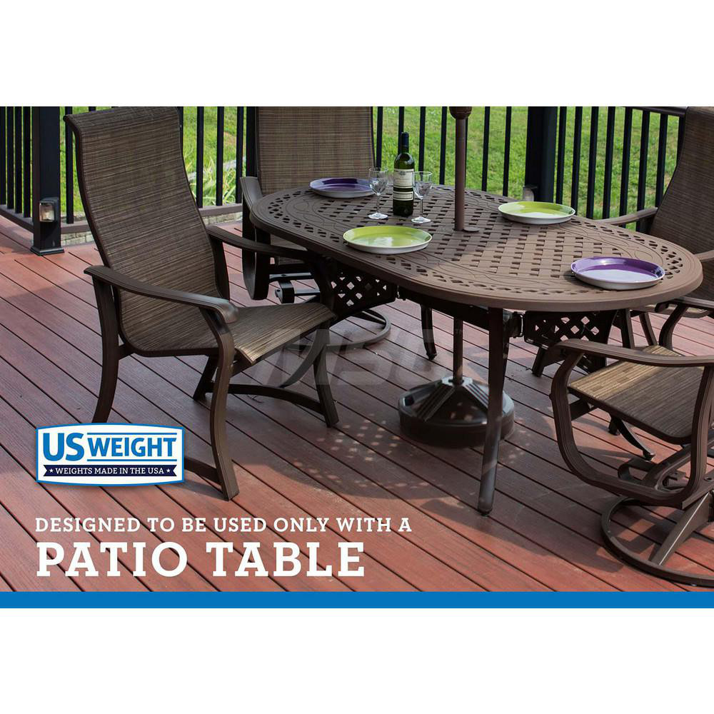 US Weight 50lb USA Made Bronze Umbrella Base - FUB1BZ